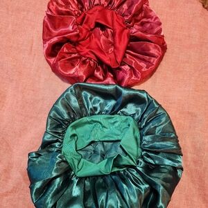 2 Satin Bonnets